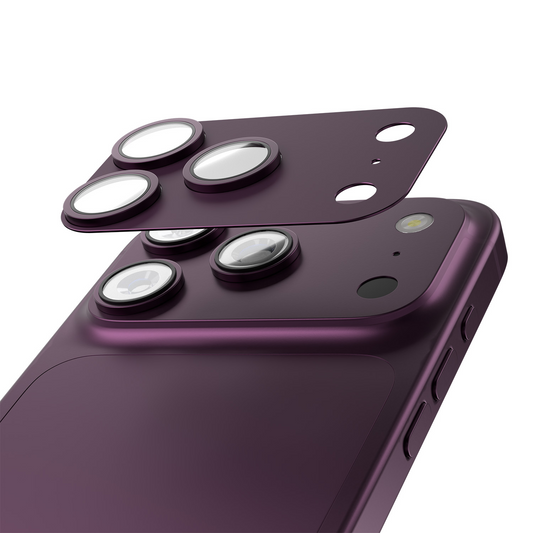 Ochranná fólia na zadnú kameru Etteri pre Apple iPhone 18 Pro, tvrdené sklo, vínová