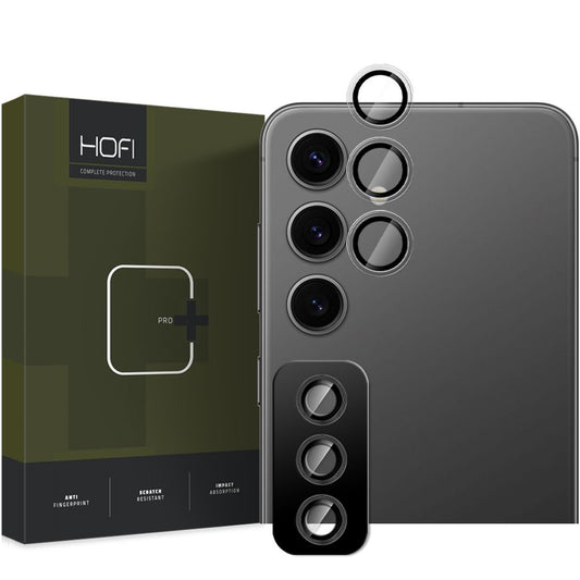 Ochranná fólia na zadnú kameru HOFI CamRing PRO+ pre Samsung Galaxy S25+ S936, tvrdené sklo, čierna
