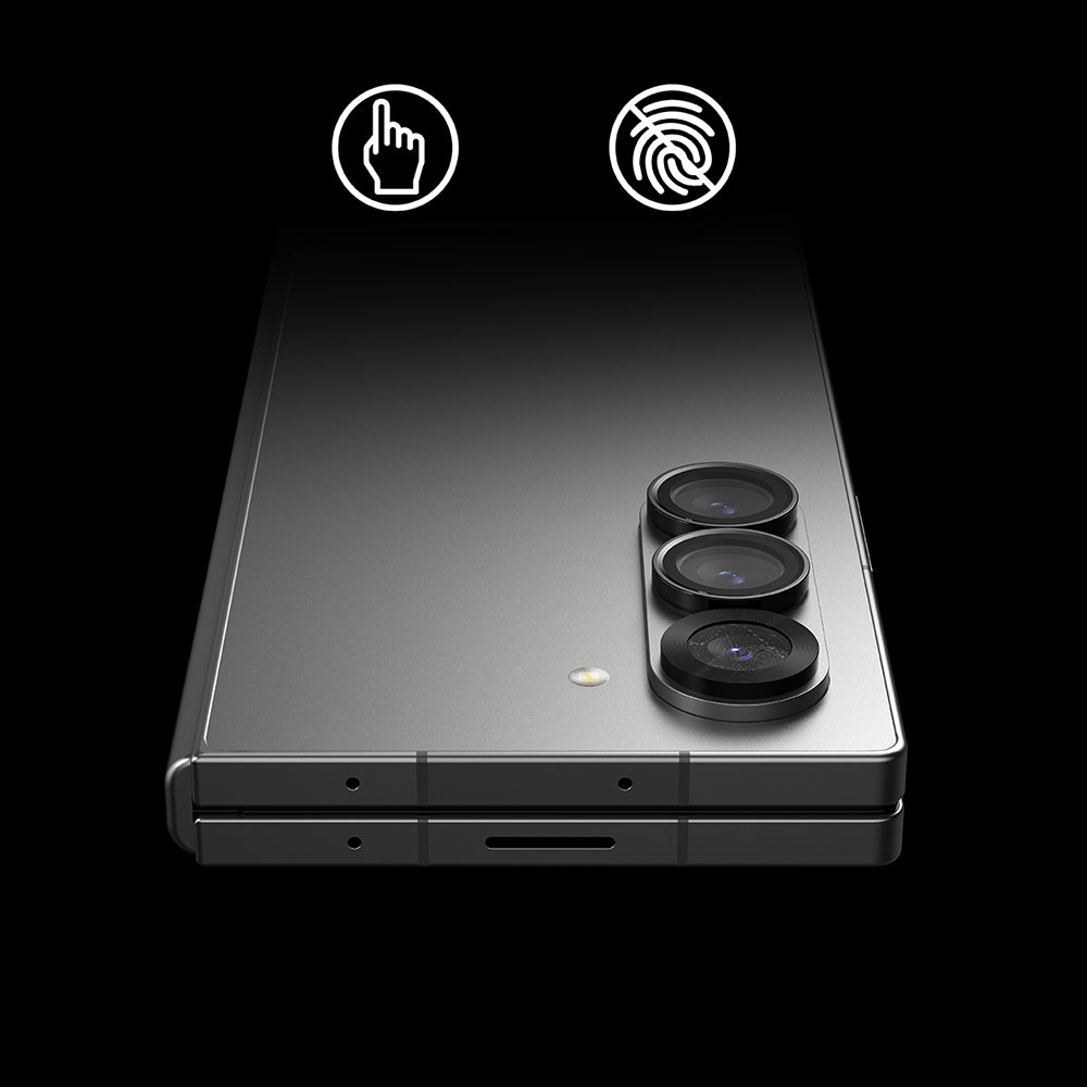Ochranná fólia na zadnú kameru Ringke pre Samsung Galaxy Z Fold6 F956, Tvrdené sklo, Sada 2 kusy, Čierna