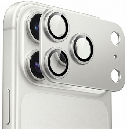 Ochranná fólia na zadnú kameru Tech-Protect CamFull Fit+ pre Apple iPhone 18 Pro Max, tvrdené sklo, strieborná