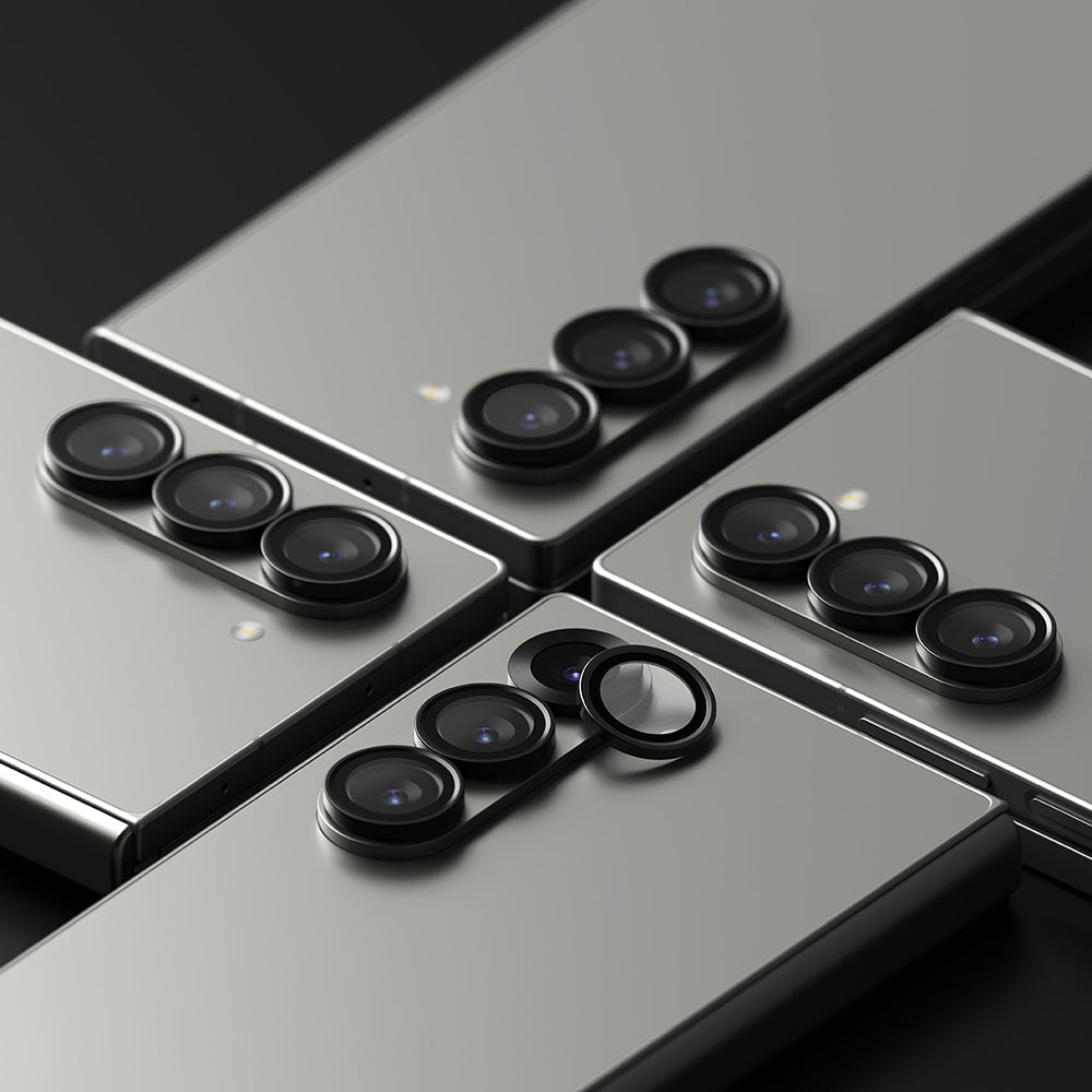 Ochranná fólia na zadnú kameru Ringke pre Samsung Galaxy Z Fold6 F956, Tvrdené sklo, Sada 2 kusy, Čierna