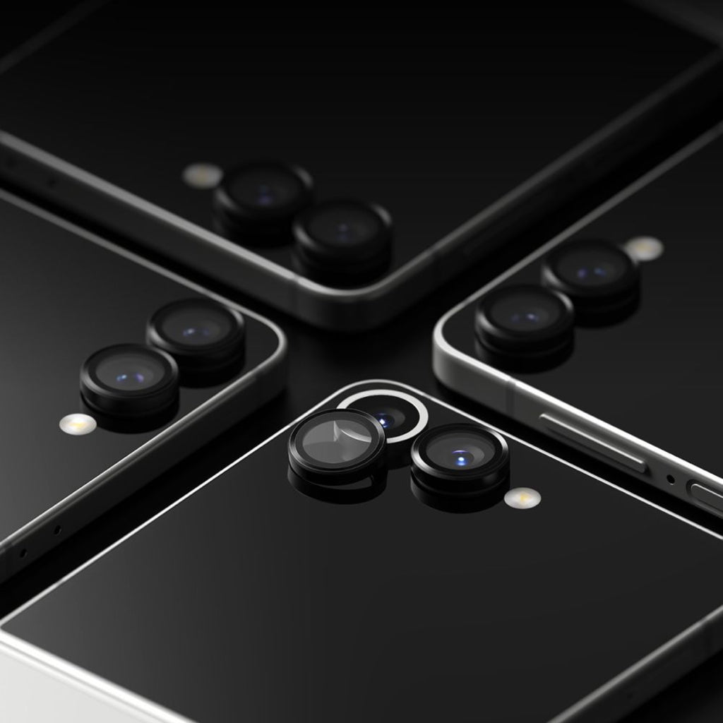 Ochranná fólia na zadnú kameru Ringke pre Samsung Galaxy Z Flip7 F766, Tvrdené sklo, Sada 2 kusy, Čierna