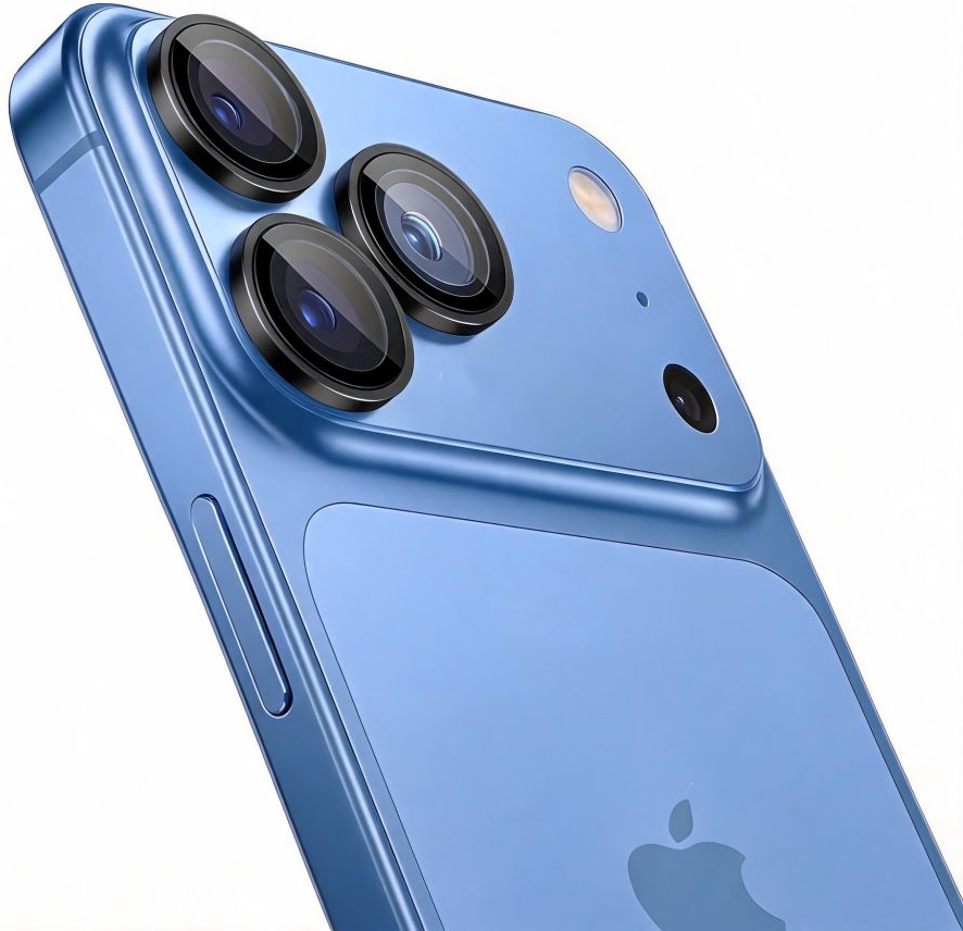 Ochranná fólia na zadnú kameru Tech-Protect CamRing Fit+ pre Apple iPhone 18 Pro / 18 Pro Max, tvrdené sklo, čierna