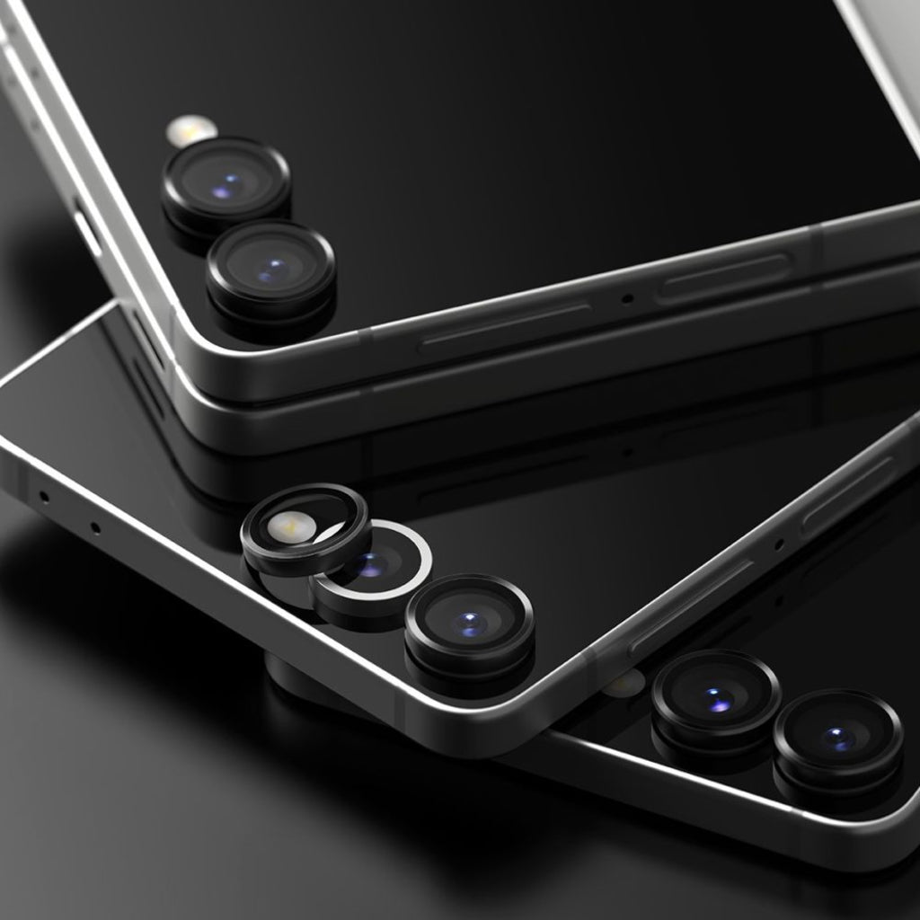 Ochranná fólia na zadnú kameru Ringke pre Samsung Galaxy Z Flip7 F766, Tvrdené sklo, Sada 2 kusy, Čierna