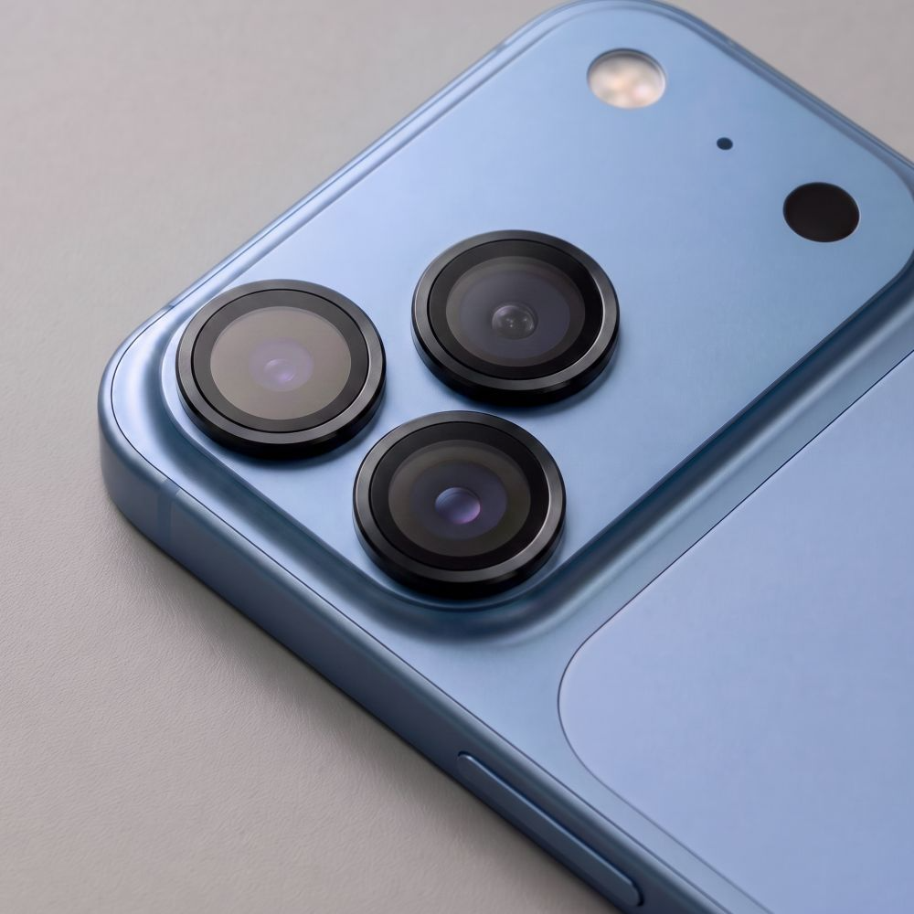 Ochranná fólia na zadnú kameru Tech-Protect CamRing Fit+ pre Apple iPhone 18 Pro / 18 Pro Max, tvrdené sklo, čierna
