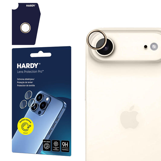 Ochranná fólia 3MK Hardy Protection Pro na zadnú kameru pre Apple iPhone 17 Air, Tvrdené sklo, Zlatá
