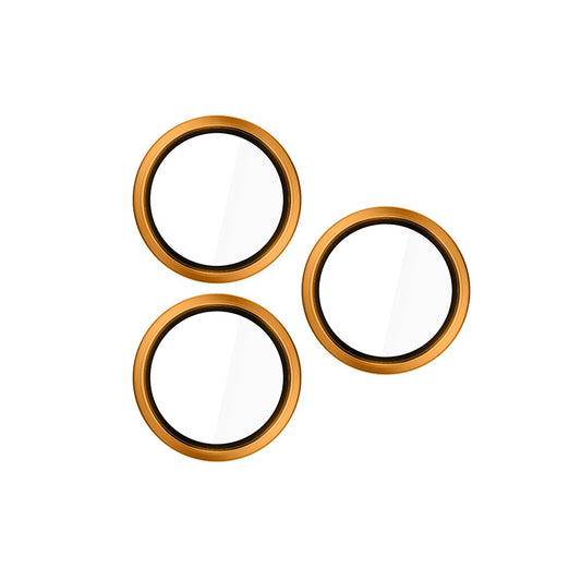 Ochranná fólia na zadnú kameru 3MK Hardy Protection Pro pre Apple iPhone 17 Pro Max / 17 Pro, Kalené sklo, Oranžová