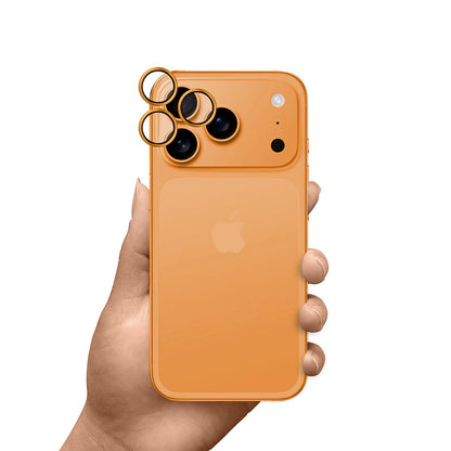 Ochranná fólia na zadnú kameru 3MK Hardy Protection Pro pre Apple iPhone 17 Pro Max / 17 Pro, Kalené sklo, Oranžová