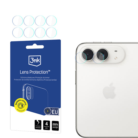 Ochranná fólia na zadný fotoaparát 3MK Protection pre Apple iPhone Duo, tvrdené sklo, súprava 4 kusov, priehľadná