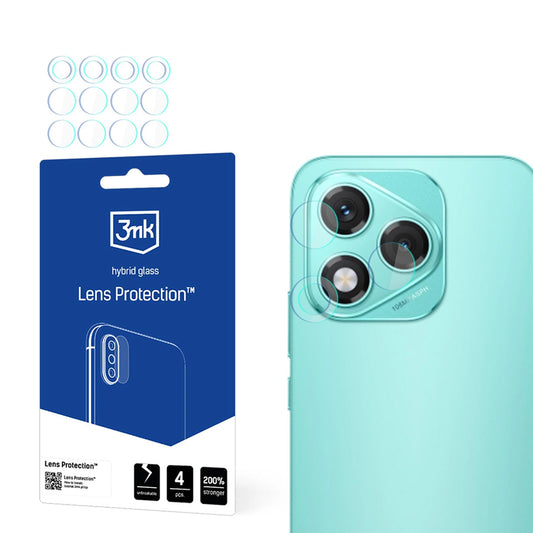 Ochranná fólia na zadnú kameru 3MK Protection pre Honor 400 Lite, flexibilné sklo, sada 4 kusov, priehľadná