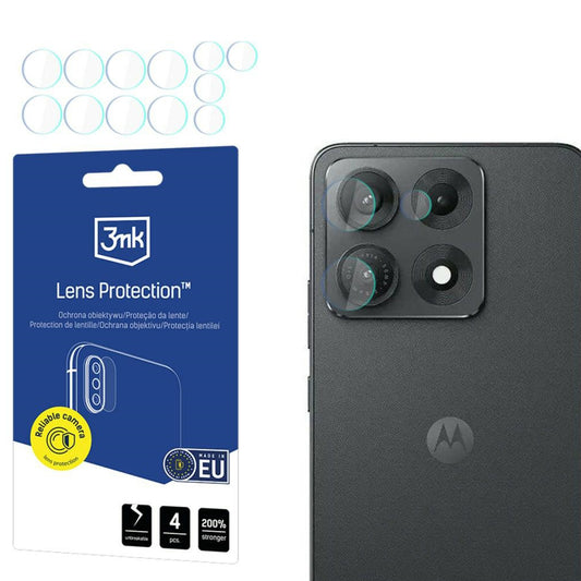Ochranná fólia na zadnú kameru 3MK Protection pre Motorola Edge 70 Max, tvrdené sklo, sada 4 kusov, priehľadná