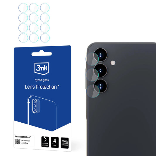 Ochranná fólia na zadnú kameru 3MK Protection pre Samsung Galaxy A16 5G A166 / A16 4G A165, flexibilné sklo, sada 4 kusov, priehľadná