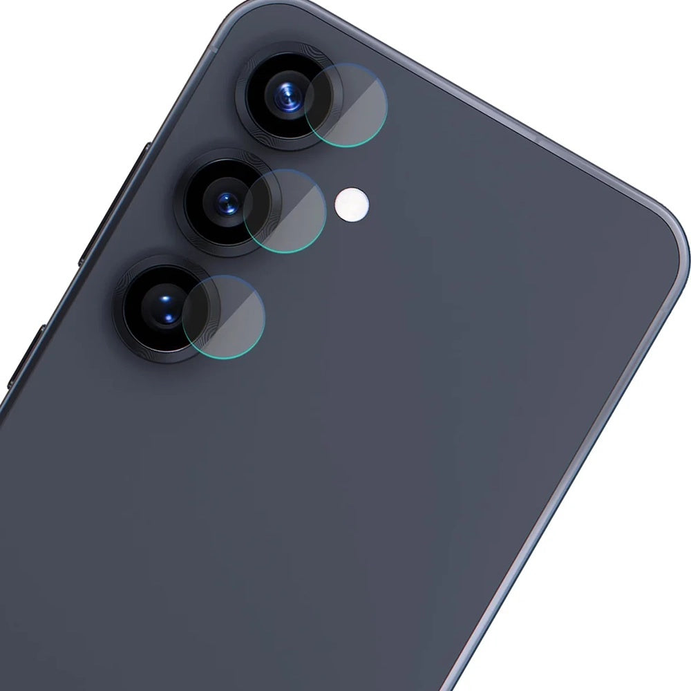 Ochranná fólia na zadnú kameru 3MK Protection pre Samsung Galaxy S25 FE, Kalené sklo, Sada 4 kusov, Priehľadná