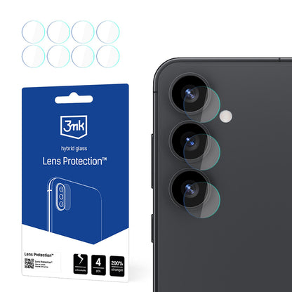 Ochranná fólia na zadnú kameru 3MK Protection pre Samsung Galaxy S25 S931, flexibilné sklo, sada 4 kusov, priehľadná