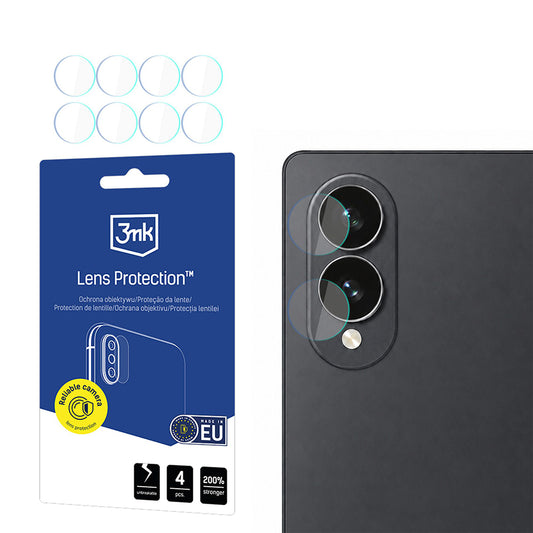 Ochranná fólia na zadnú kameru 3MK Protection pre Samsung Galaxy Z Fold8 F971, tvrdené sklo, sada 4 kusov, priehľadná