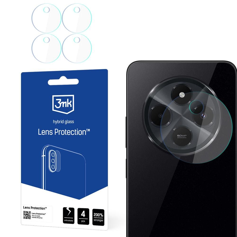 Ochranná fólia na zadnú kameru 3MK Protection pre Xiaomi Poco C75 / Redmi 14C, flexibilné sklo, sada 4 kusov, priehľadná