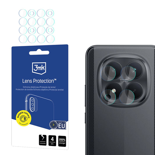 Ochranná fólia na zadnú kameru 3MK Protection pre Xiaomi Poco M8 Pro, tvrdené sklo, sada 4 kusy, priehľadná