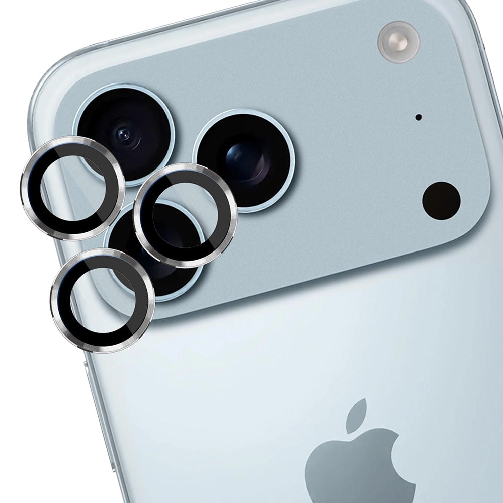 Ochranná fólia na zadnú kameru 3MK Protection Pro pre Apple iPhone 17 Pro Max / 17 Pro, Kalené sklo, Strieborná