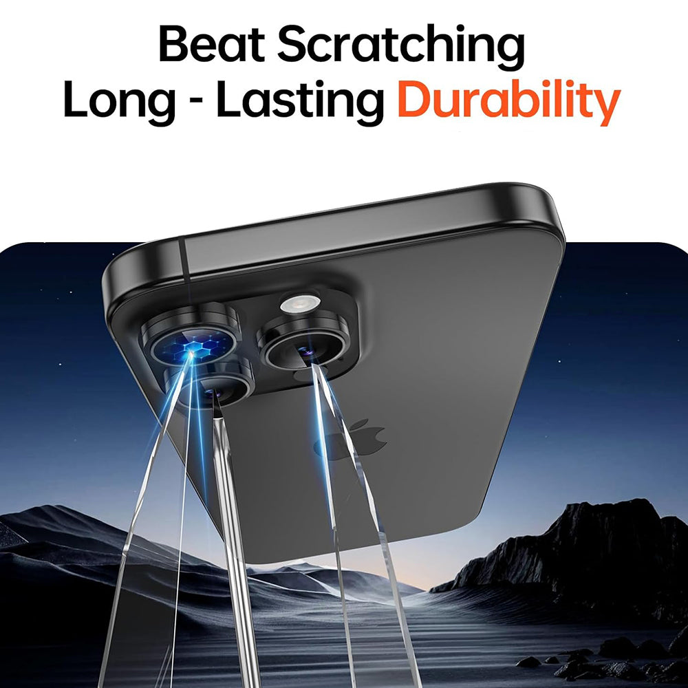 Ochranná fólia na zadnú kameru 3MK Protection Pro pre Apple iPhone 17 Pro Max / 17 Pro, Kalené sklo, Strieborná