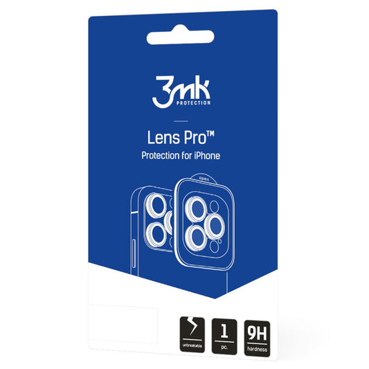 Ochranná fólia 3MK Protection Pro na zadnú kameru pre Apple iPhone 17 Pro Max / 17 Pro, Kalené sklo, Multicolor