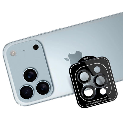 Ochranná fólia na zadnú kameru 3MK Protection Pro pre Apple iPhone 17 Pro Max / 17 Pro, Kalené sklo, Čierna