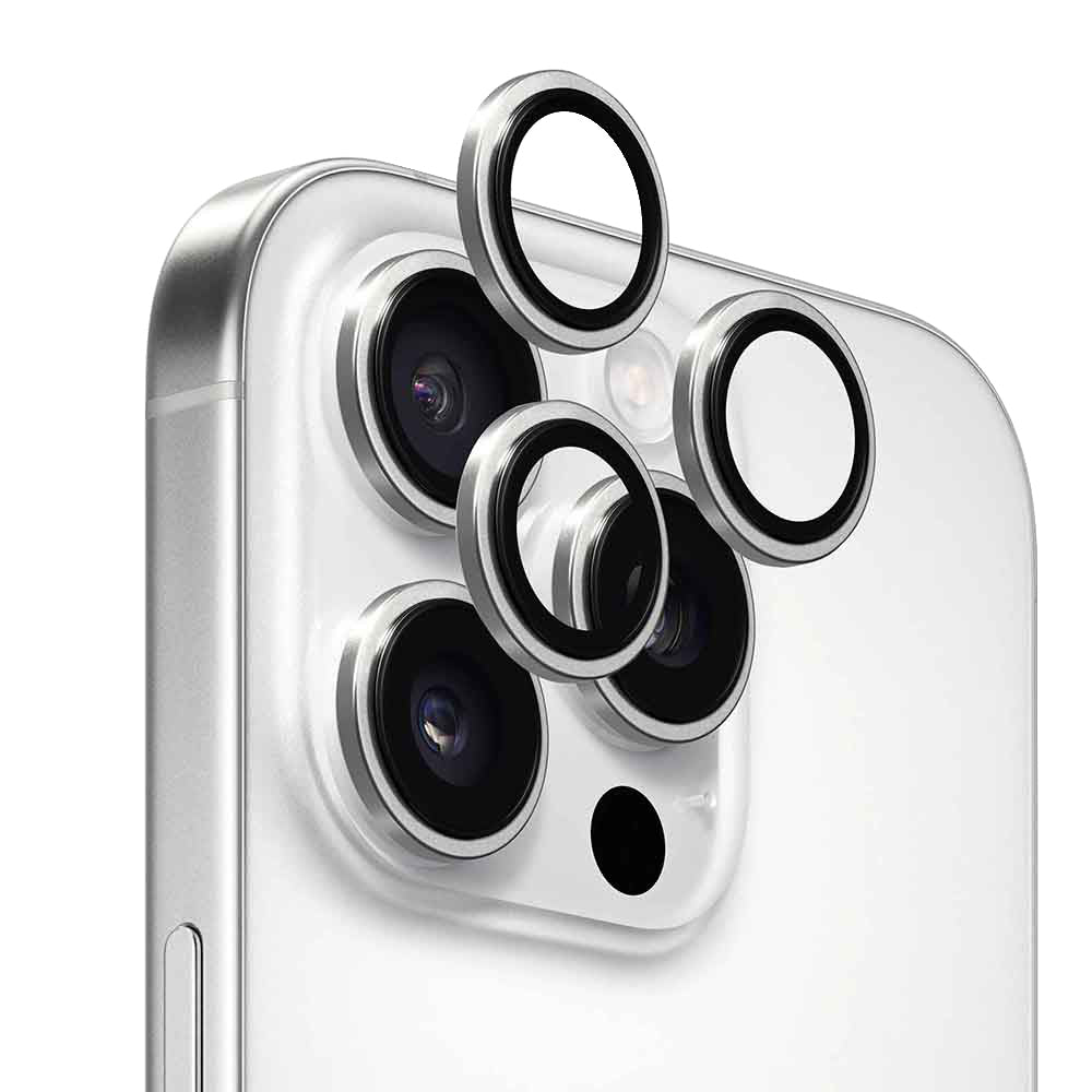 Ochranná fólia na zadnú kameru Anank AR pre Apple iPhone 16 Pro Max / 16 Pro, tvrdené sklo, strieborná