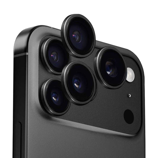 Ochranná fólia Anank AR na zadnú kameru pre Apple iPhone 17 Pro Max / 17 Pro, Kalené sklo, Čierna