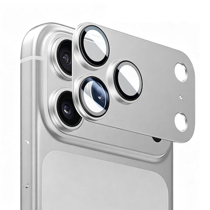 Ochranná fólia na zadný fotoaparát Blueo Integrated Metal pre Apple iPhone 17 Pro, tvrdené sklo, strieborná