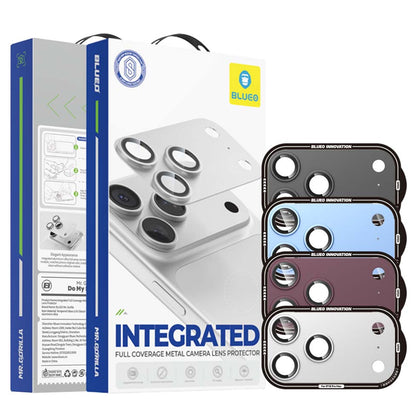 Ochranné sklo na zadný fotoaparát Blueo Integrated Metal pre Apple iPhone 18 Pro Max, tvrdené sklo, čierne