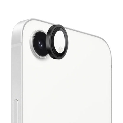 Ochranná fólia zadnej kamery Blueo Metal Frame pre Apple iPhone 17e / 16e, tvrdené sklo, čierna