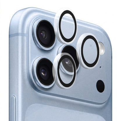 Ochranná fólia na zadný fotoaparát Blueo Metal Frame pre Apple iPhone 18 Pro / 18 Pro Max, tvrdené sklo, priehľadná