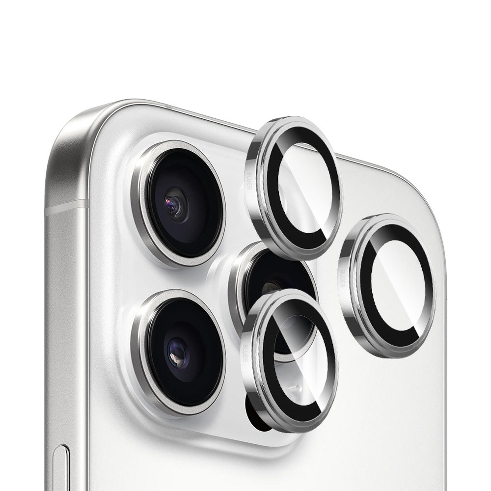 Ochranná fólia na zadnú kameru Blueo Sapphire Crystal pre Apple iPhone 14 Pro Max / 14 Pro, tvrdené sklo, strieborná
