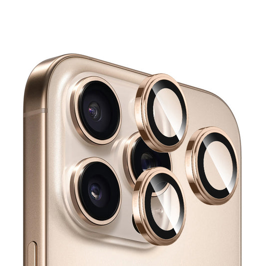 Ochranná fólia na zadnú kameru Blueo Sapphire Crystal pre Apple iPhone 14 Pro Max / 14 Pro, tvrdené sklo, zlatá