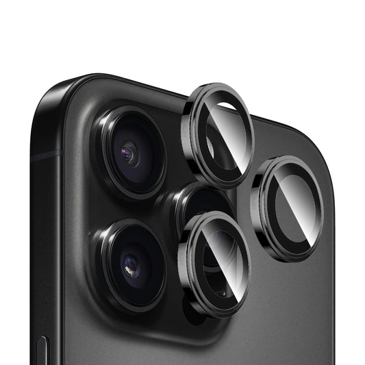 Ochranná fólia na zadnú kameru Blueo Sapphire Crystal pre Apple iPhone 14 Pro Max / 14 Pro, tvrdené sklo, čierna