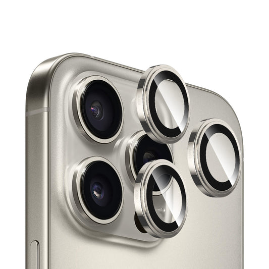 Ochranná fólia na zadnú kameru Blueo Sapphire Crystal pre Apple iPhone 16 Pro Max / 16 Pro, tvrdené sklo, metalická sivá