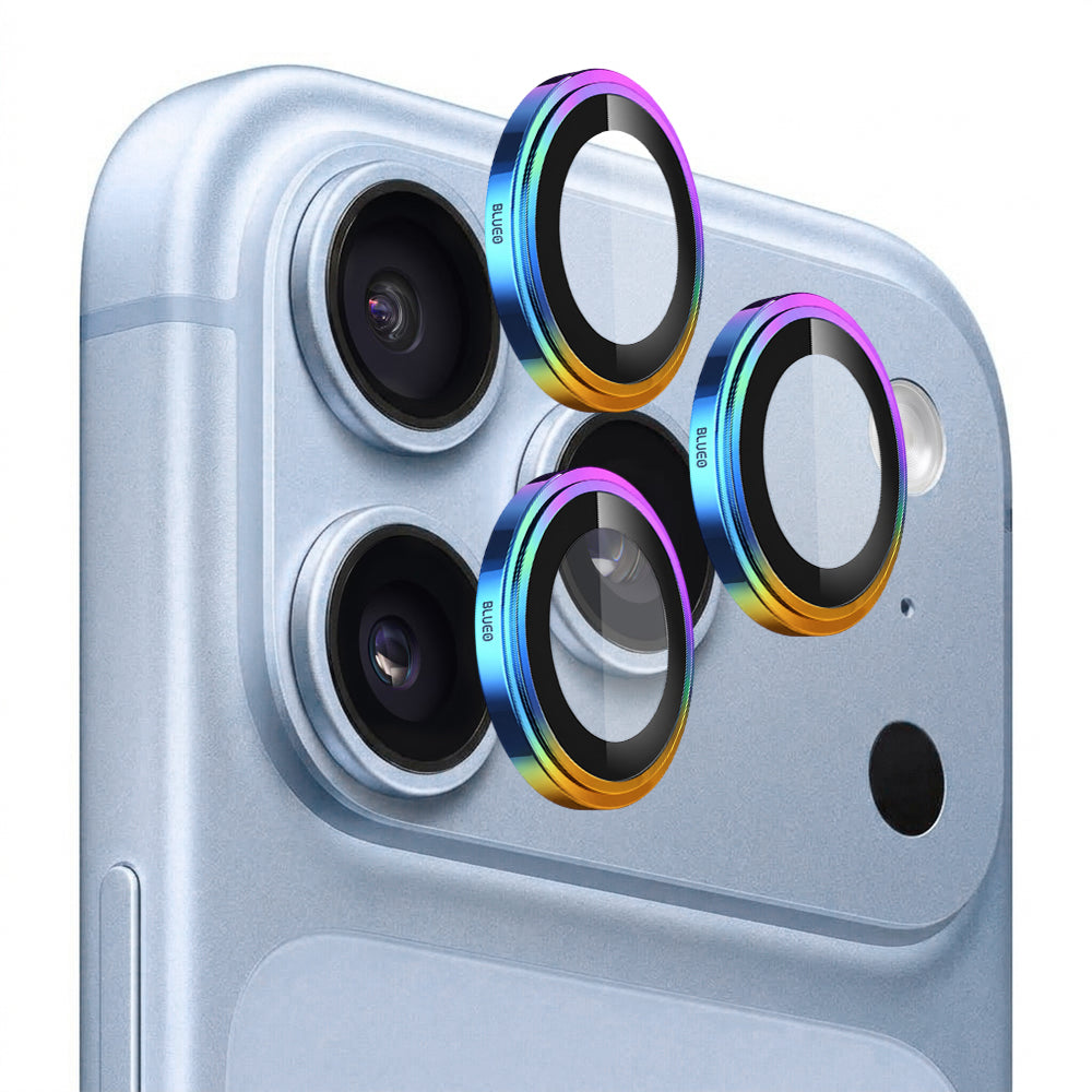 Ochranná fólia na zadný fotoaparát Blueo Sapphire Crystal pre Apple iPhone 18 Pro / 18 Pro Max, tvrdené sklo, viacfarebná