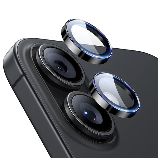 Ochranná fólia ESR Armorite na zadnú kameru pre Apple iPhone 17 / 16 Plus / 16, Kalené sklo, Čierna