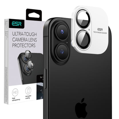 Ochranná fólia ESR Armorite na zadnú kameru pre Apple iPhone 17 / 16 Plus / 16, Kalené sklo, Čierna