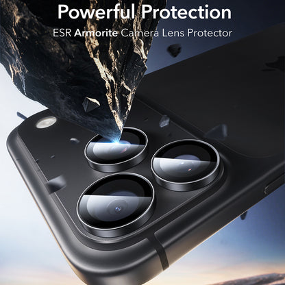 Ochranná fólia na zadnú kameru ESR Armorite pre Apple iPhone 18 Pro / 18 Pro max, tvrdené sklo, sada 2 kusy, čierna