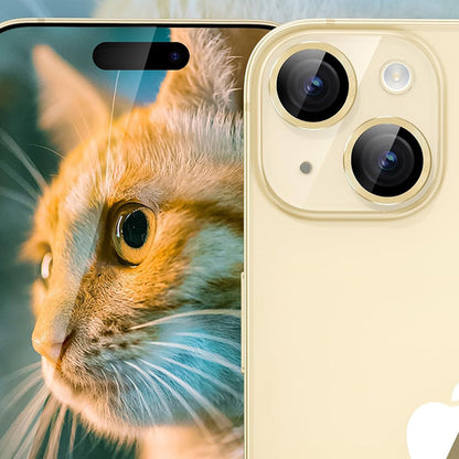 Ochranná fólia na zadnú kameru Lito S+ pre Apple iPhone 14, tvrdené sklo, žltá