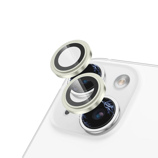Ochranná fólia na zadnú kameru Lito S+ pre Apple iPhone 15 Plus / 15, tvrdené sklo, žltá