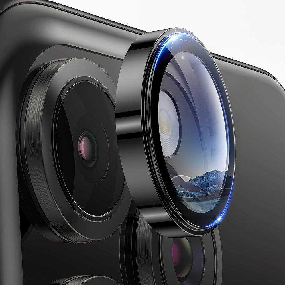 Ochranná fólia na zadnú kameru Lito S+ pre Apple iPhone 16 Pro Max / 16 Pro, tvrdené sklo, čierna