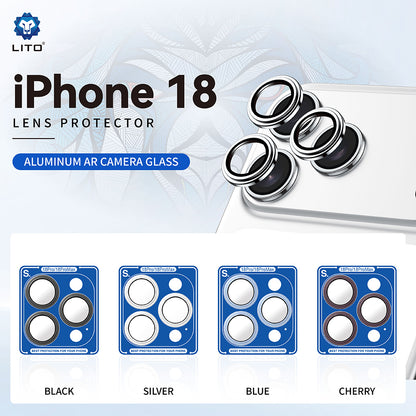 Ochranná fólia na zadnú kameru Lito S+ pre Apple iPhone 18 Pro / 18 Pro Max, tvrdené sklo, modrá