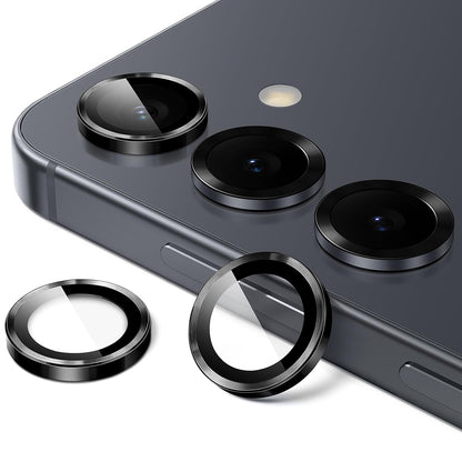 Ochranná fólia Lito S+ na zadnú kameru pre Samsung Galaxy S26 Plus / S26, Tvrdené sklo, Čierna