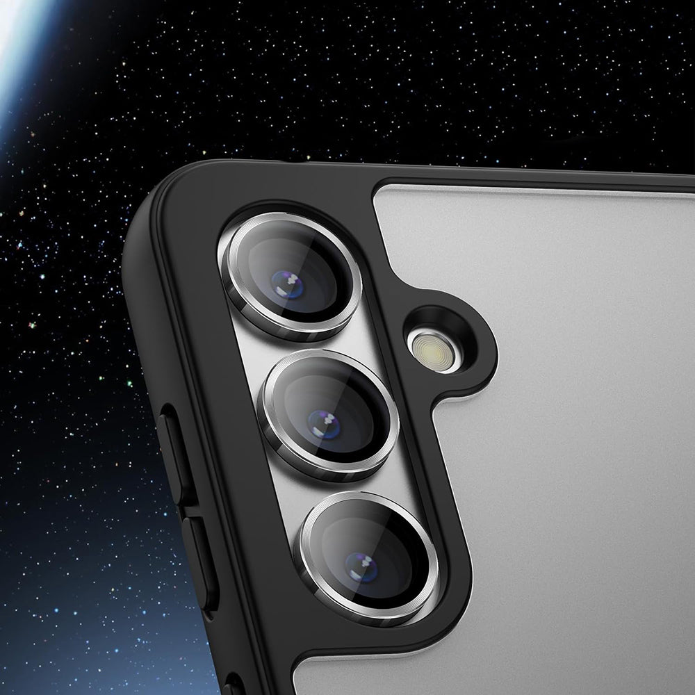 Ochranná fólia Lito S+ na zadnú kameru pre Samsung Galaxy S26 Plus / S26, Tvrdené sklo, Čierna