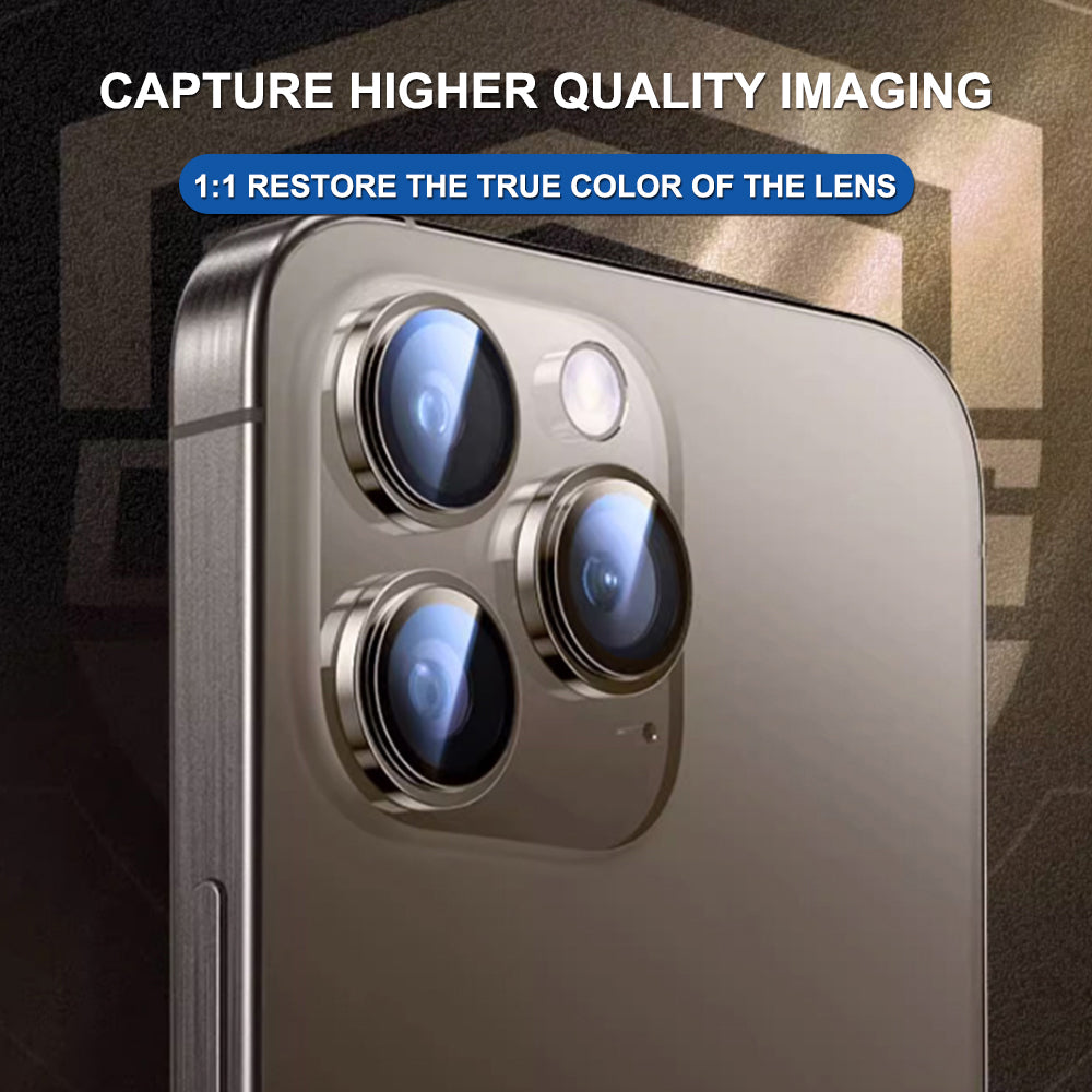 Ochranná fólia Lito Titanium AR na zadnú kameru pre Apple iPhone 17, Tvrdené sklo, Modrá