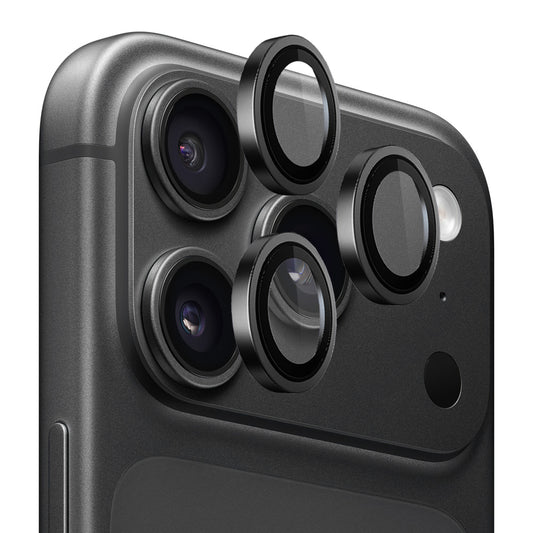 Ochranná fólia na zadnú kameru Lito Titanium AR pre Apple iPhone 18 Pro / 18 Pro Max, tvrdené sklo, čierna
