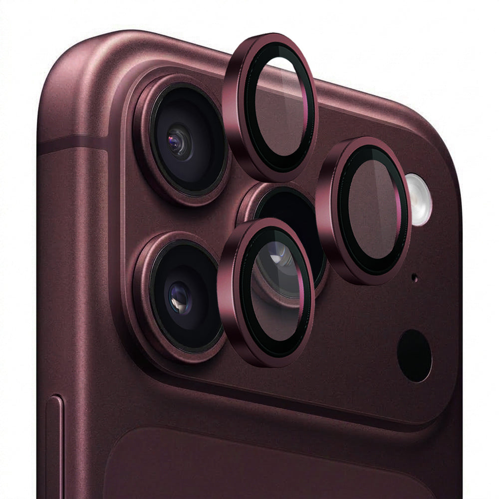 Ochranná fólia na zadnú kameru Lito Titanium AR pre Apple iPhone 18 Pro / 18 Pro Max, tvrdené sklo, vínová