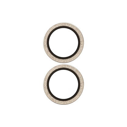 Ochranná fólia na zadnú kameru PanzerGlass Hoops Glitter pre Apple iPhone 17 / 16 Plus / 16, Tvrdené sklo, Zlatá