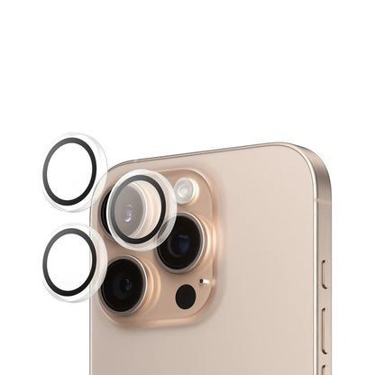 Ochranná fólia na zadnú kameru PanzerGlass Hoops pre Apple iPhone 16 Pro Max / 16 Pro, Kalené sklo, Priehľadné
